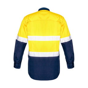 Syzmik Men's Rugged Cooling HI Vis Taped Long Sleeve Shirt ZW129