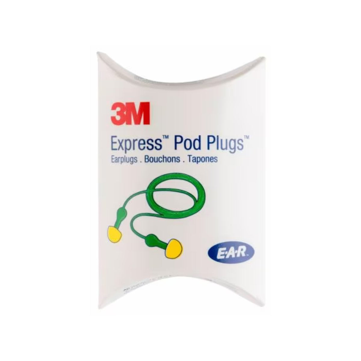 3M™ E-A-R™ Express Assorted Corded Earplugs, Pillow Pack, 321-2115, 23dB (Class 4) (Box of 100 Pairs)