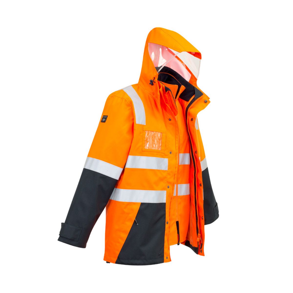 Syzmik Men's Hi Vis 4 In 1 Waterproof Jacket ZJ532