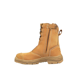 Oliver AT55 Series 200mm Hi-Leg Wheat Zip Sided Safety Boot 55385