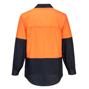 Portwest Hi-Vis Two Tone Lightweight Long Sleeve Shirt MS801