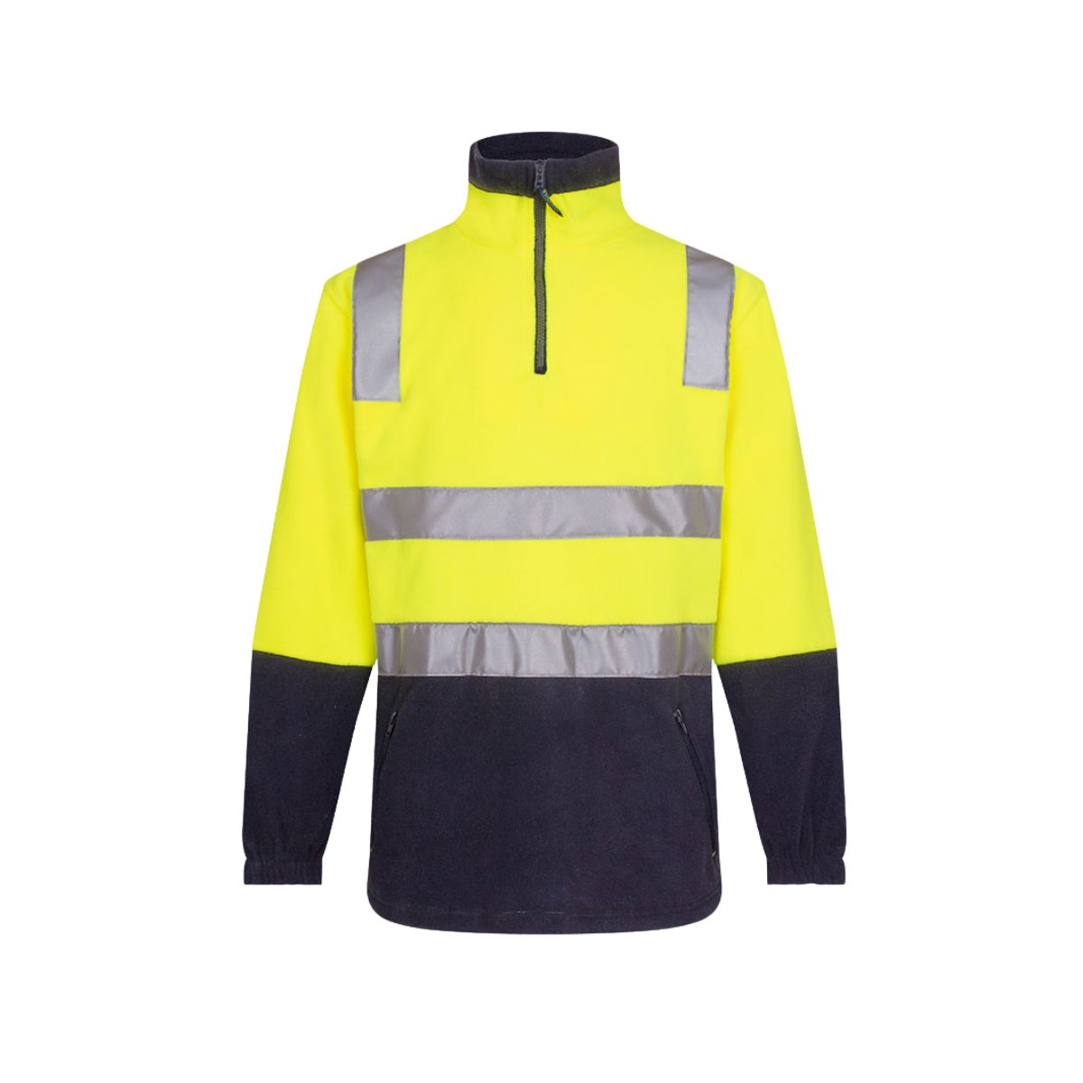 Portwest MF215 - Hi-Vis Contrast 1/4 Zip Polar Fleece