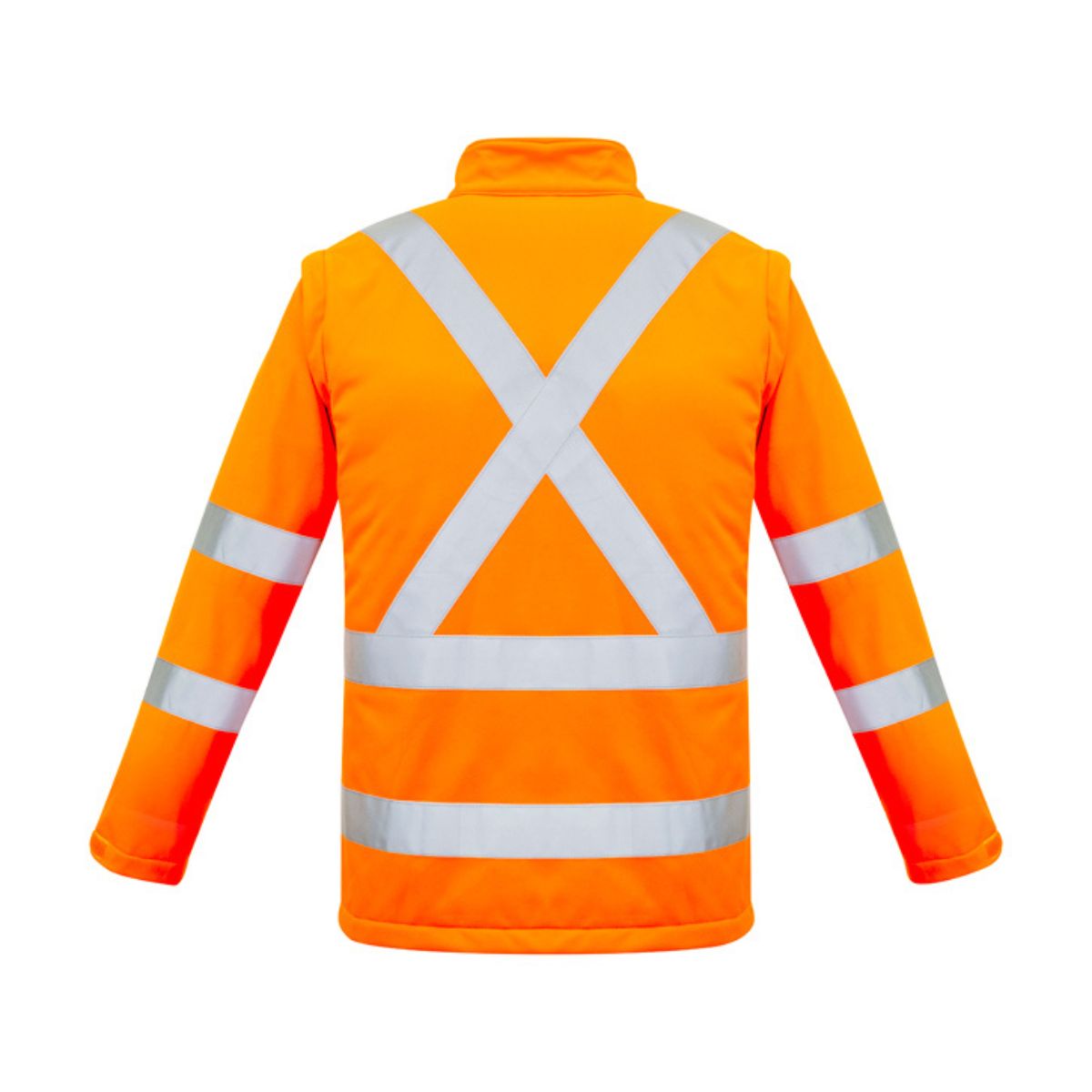 *** Syzmik Unisex Hi Vis X Back 2 In 1 Softshell Jacket ZJ680