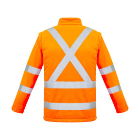 *** Syzmik Unisex Hi Vis X Back 2 In 1 Softshell Jacket ZJ680