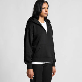 ascolour Women's Relax Half Zip Black Hoodie 4164