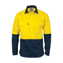 DNC Hi Vis Cool-Breeze Closed Front Shirt L/S 3934