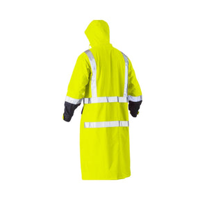 Bisley Taped Hi Vis Long Rain Coat BJ6961T