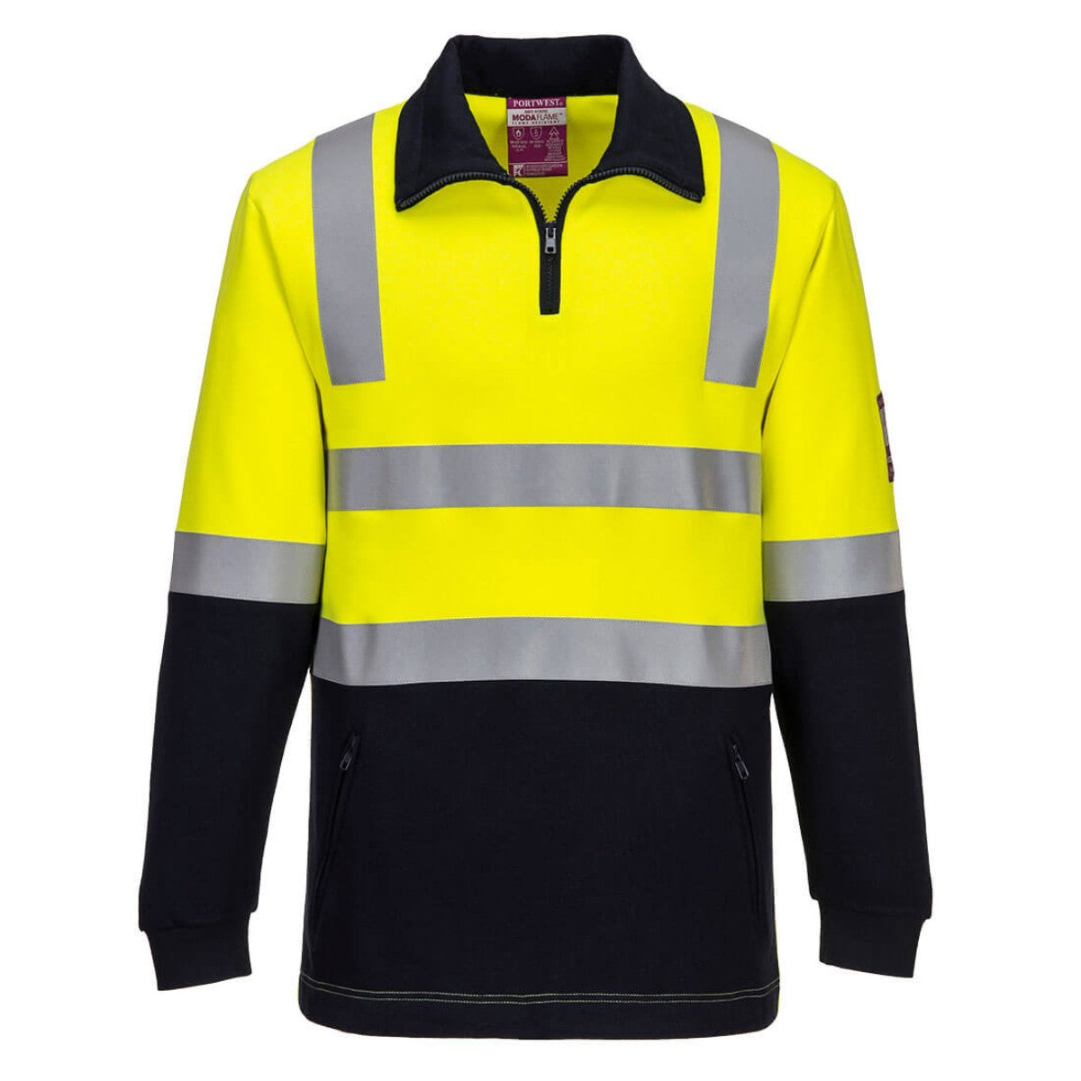 Portwest Flame Resistant Hi-Vis Brushed Fleece MF202