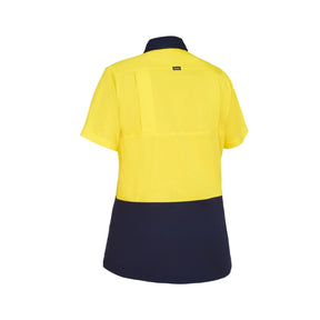 Bisley Women's Hi Vis Cool Lightweight Short Sleeve Drill Shirt BL1895