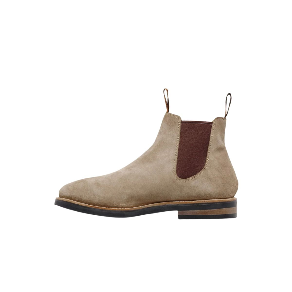 Hard Yakka Mustang Signature Pull-up Leather Boot - Taupe Suede Y61063