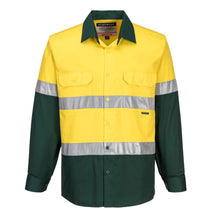 Portwest Hi-Vis Two Tone Lightweight Long Sleeve Shirt with Tape MA801