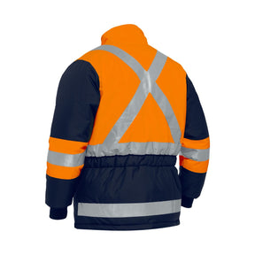 Bisley X Taped Two Tone Hi Vis Freezer Jacket BJ6450T