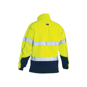 Bisley Taped Hi Vis 1/4 Zip Fleece Pullover with Sherpa Lining BK6987T