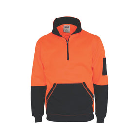 DNC HiVis Two Tone 1/2 Zip Super Fleecy Jumper 3724