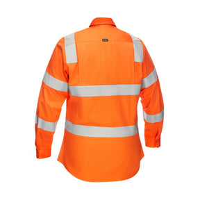 Bisley Women’s Taped Biomotion Cool Lightweight Hi Vis Shirt BL6016T