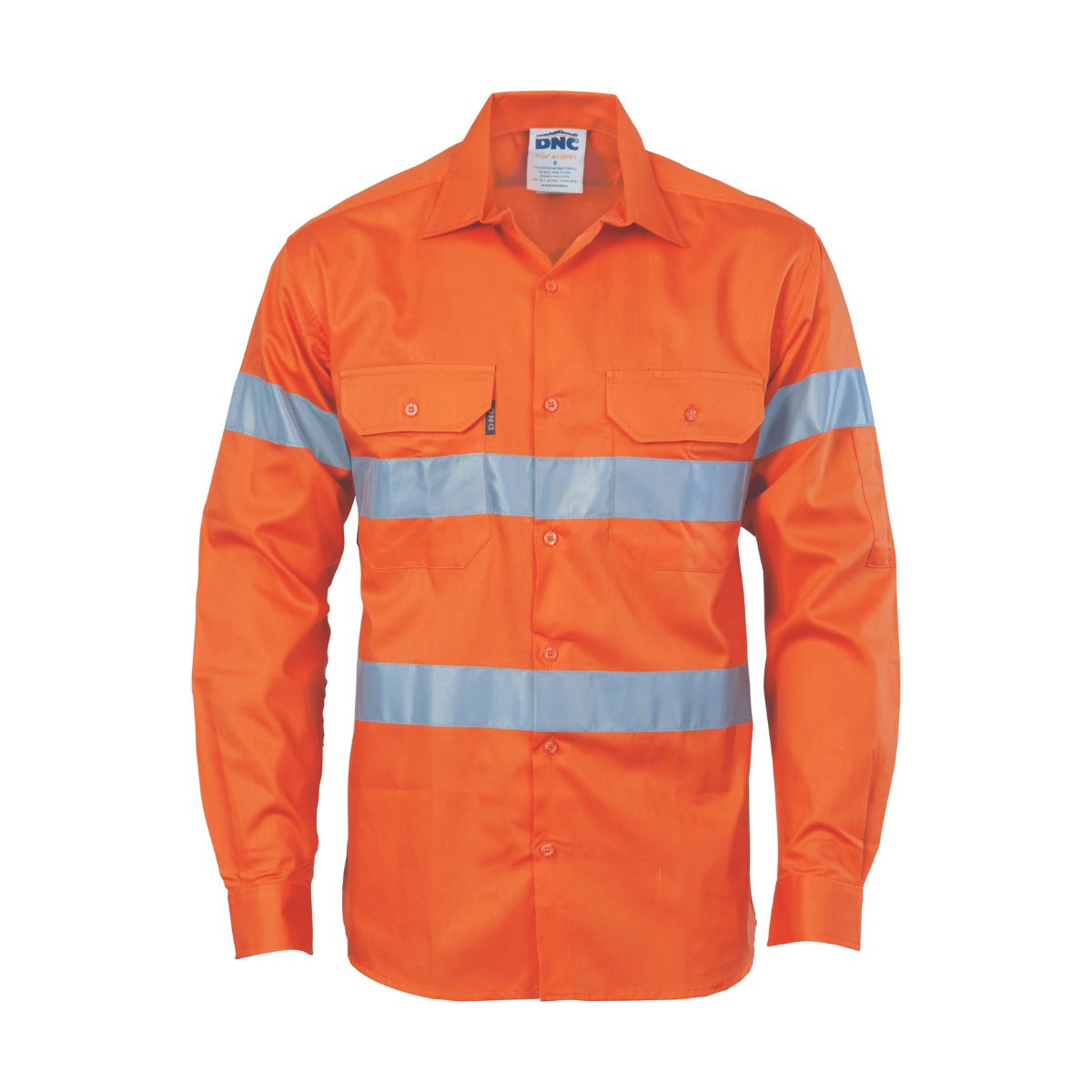 DNC Hi Vis Drill Shirt Taped L/S 3535