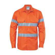 DNC Hi Vis Drill Shirt Taped L/S 3535