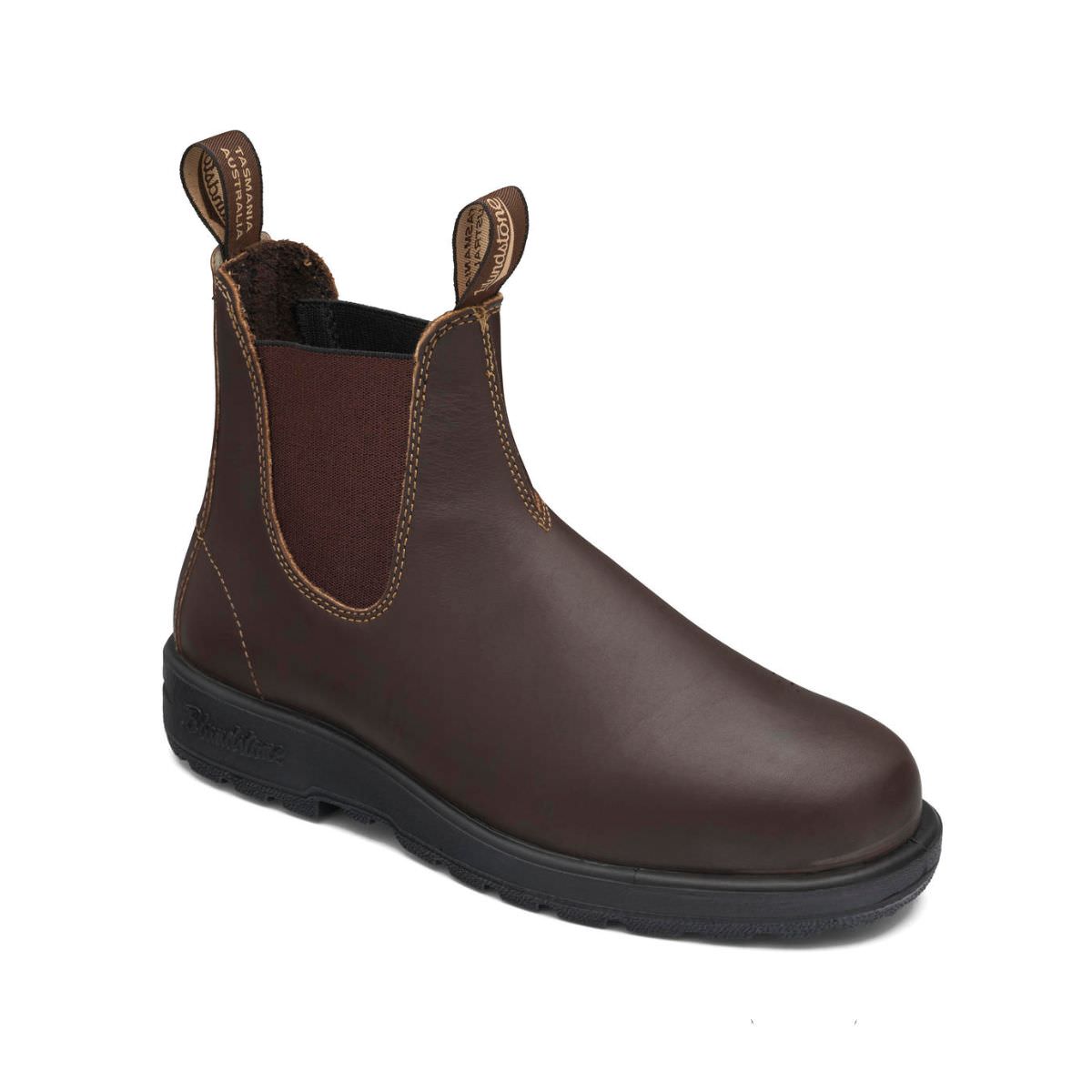 Blundstone Unisex Elastic Sided - Slip on Safety Boots - Chestnut Brown #200