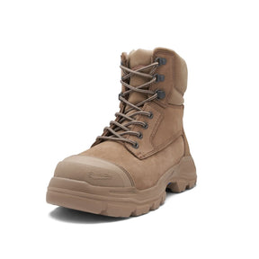 Blundstone Unisex Rotoflex Safety Boots - Stone Nubuck #9063
