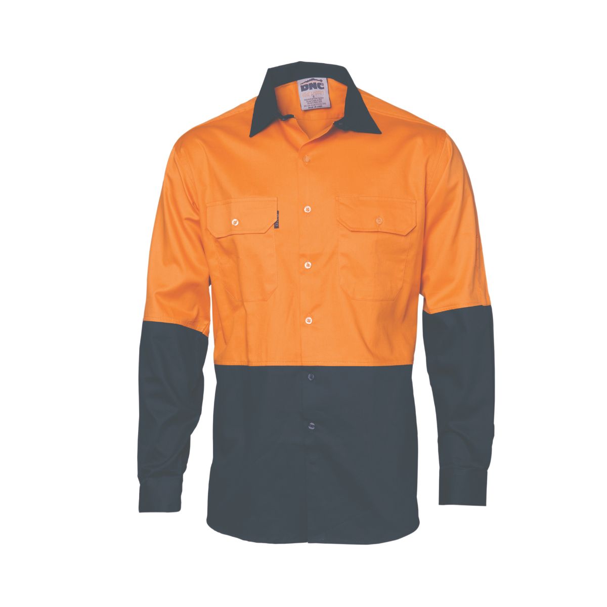 DNC HiVis Two Tone Cotton Drill Vented Shirt L/S 3981