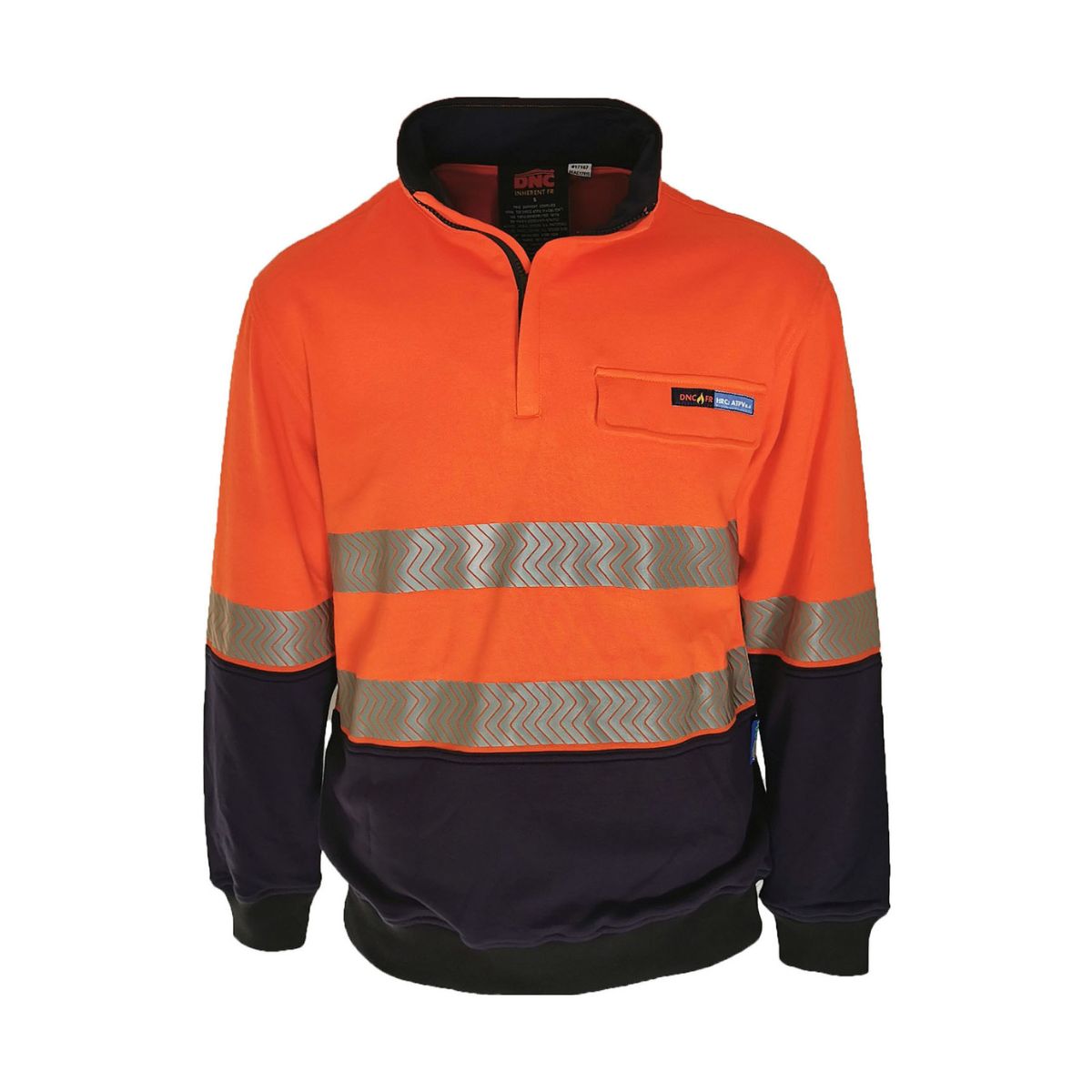 DNC Inherent Flame Retardant PPE2 1/2 Zip Segmented Tape Fleecy Jumper 3424