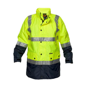 Prime Mover Lightweight Hi-Vis Rain Jacket with Tape HV306