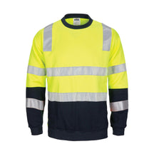 DNC Hi Vis Crew Neck Fleecy Taped L/S 3723