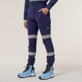 Hard Yakka Women's Raptor Cuff Pant With Segmented Tape Y08411
