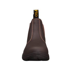 Oliver WB34 Series Claret Elastic Sided Slip On Safety Boot