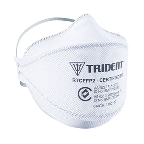 Trident P2 Flat Fold Level 3 Surgical Non-Valved Respirator RTCFFP2 (Box of 20)