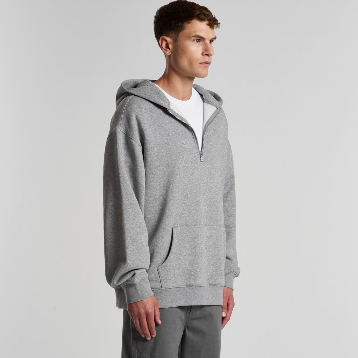 ascolour Men's Relax Half Zip Hood 5164