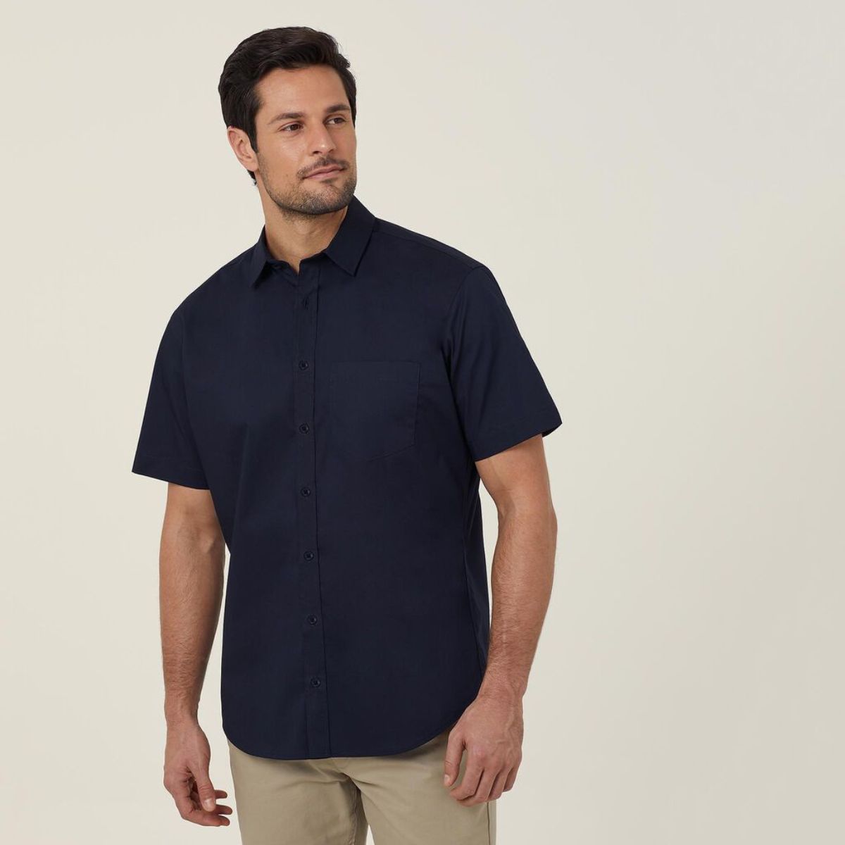 NNT Men's Avignon Stretch Short Sleeve Shirt CATJDN