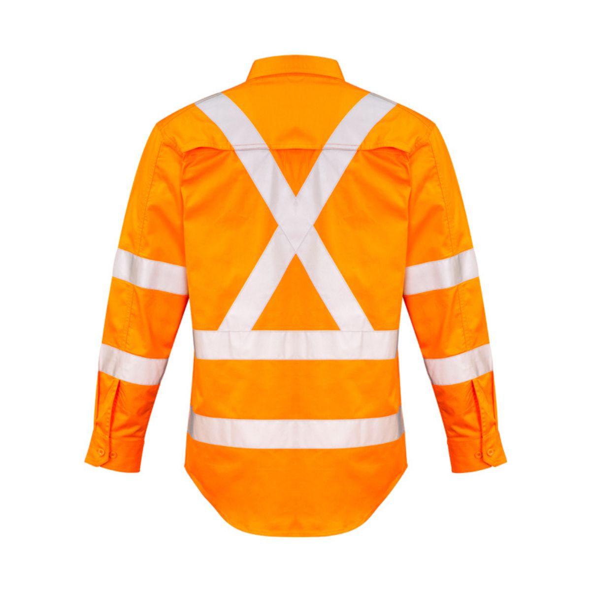 Syzmik Hi Vis X Back Taped Long Sleeve Shirt ZW690