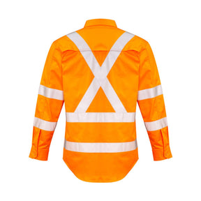 Syzmik Hi Vis X Back Taped Long Sleeve Shirt ZW690