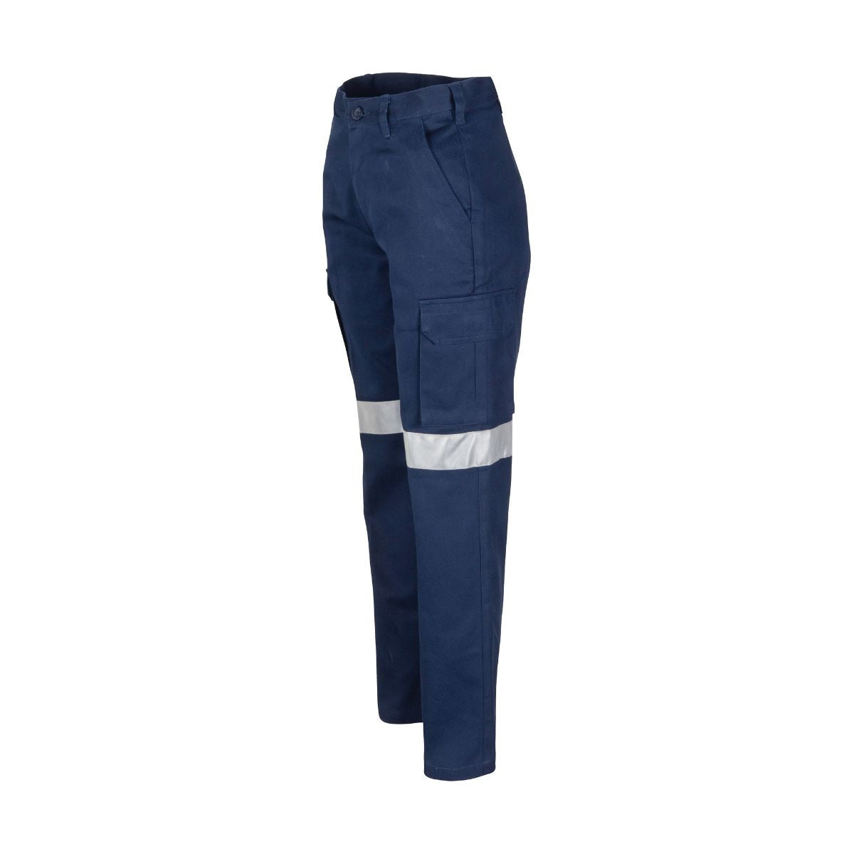 DNC Women's Cotton Drill Cargo Pants with 3M Reflective Tape 3323