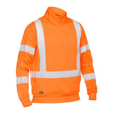 Bisley X Taped Hi Vis 1/4 Zip Pullover BK6814XT