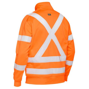 Bisley X Taped Hi Vis 1/4 Zip Pullover BK6814XT