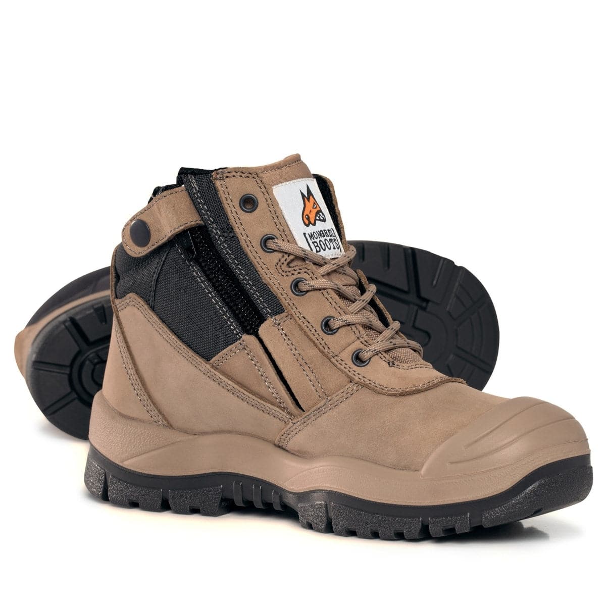 Mongrel Stone ZipSider Boot with Scuff Cap 461060