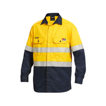 KingGee ShieldTEC Lenzing FR Hi-Vis Spliced Open Front Taped Shirt K84000