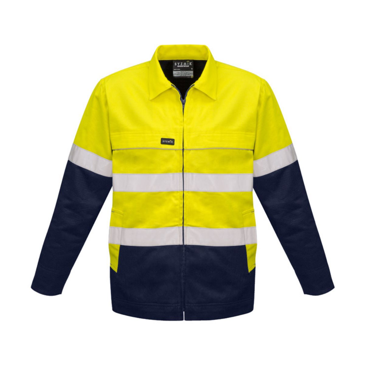 Syzmik Men's Hi Vis Cotton Drill Jacket ZJ590