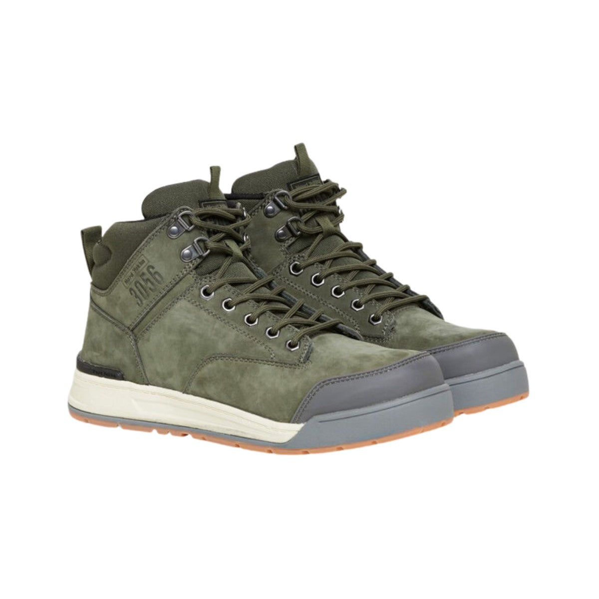 Hard Yakka 3056 Lace Zip Safety Boot - Olive Y60203