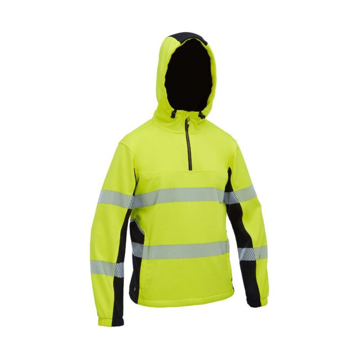 Bisley Flx & Move™ Hi Vis Taped Liquid Repellent Fleece Hoodie BK6571T