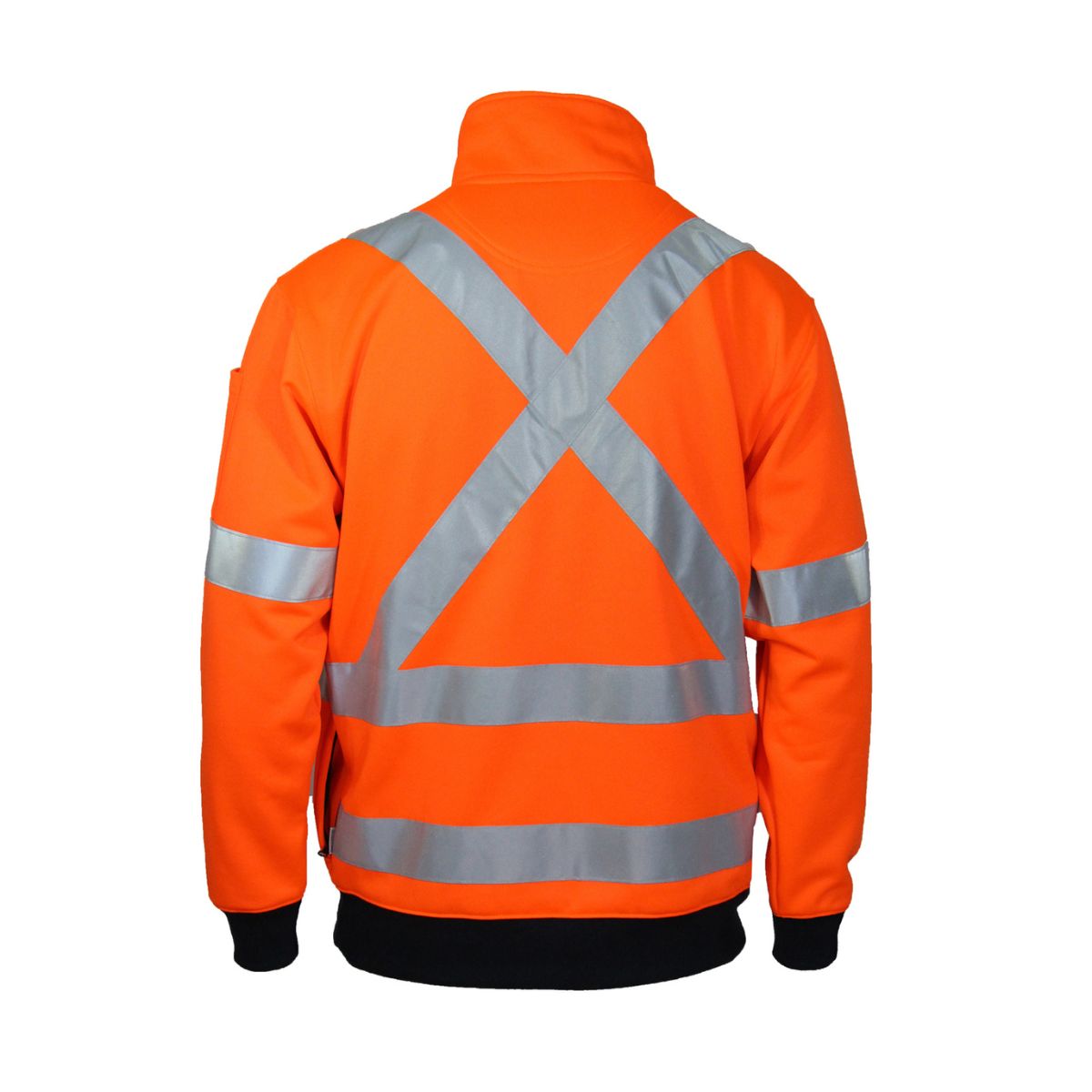 DNC Hi Vis 1/2 Zip Fleecy X Back Taped L/S 3933