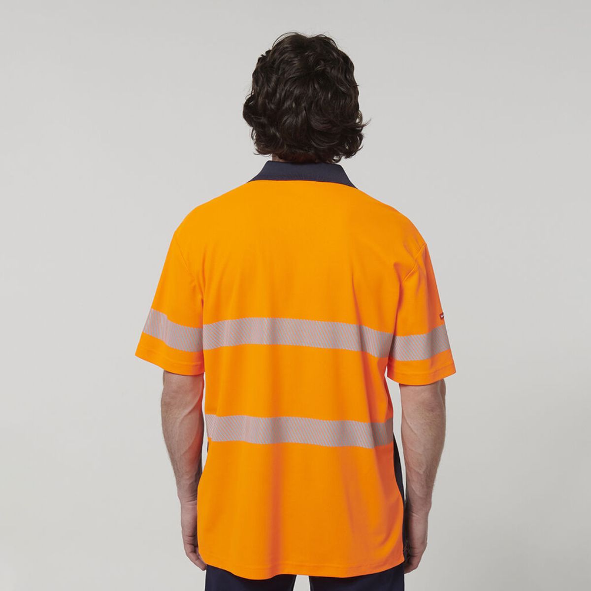 Hard Yakka Men's Short Sleeve Hi Vis Taped Polo Y19618