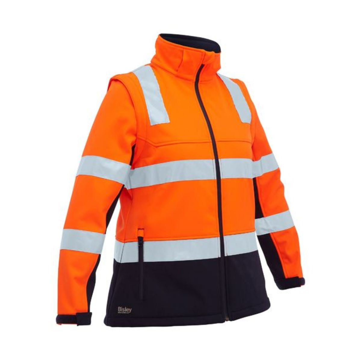 Bisley Women's Taped Two Tone Hi Vis 3 in 1 Soft Shell Jacket BJL6078T