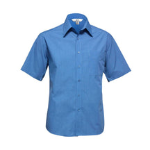 Biz Collection Men's Micro Check Short Sleeve Shirt SH817