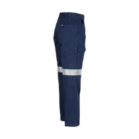 DNC Women's Cotton Drill Cargo Pants with 3M Reflective Tape 3323