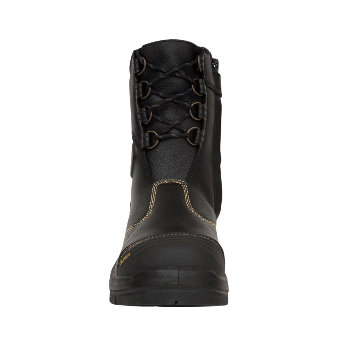 Oliver AT55 Series 200mm Hi-Leg Black Zip Sided Safety Boot 55380