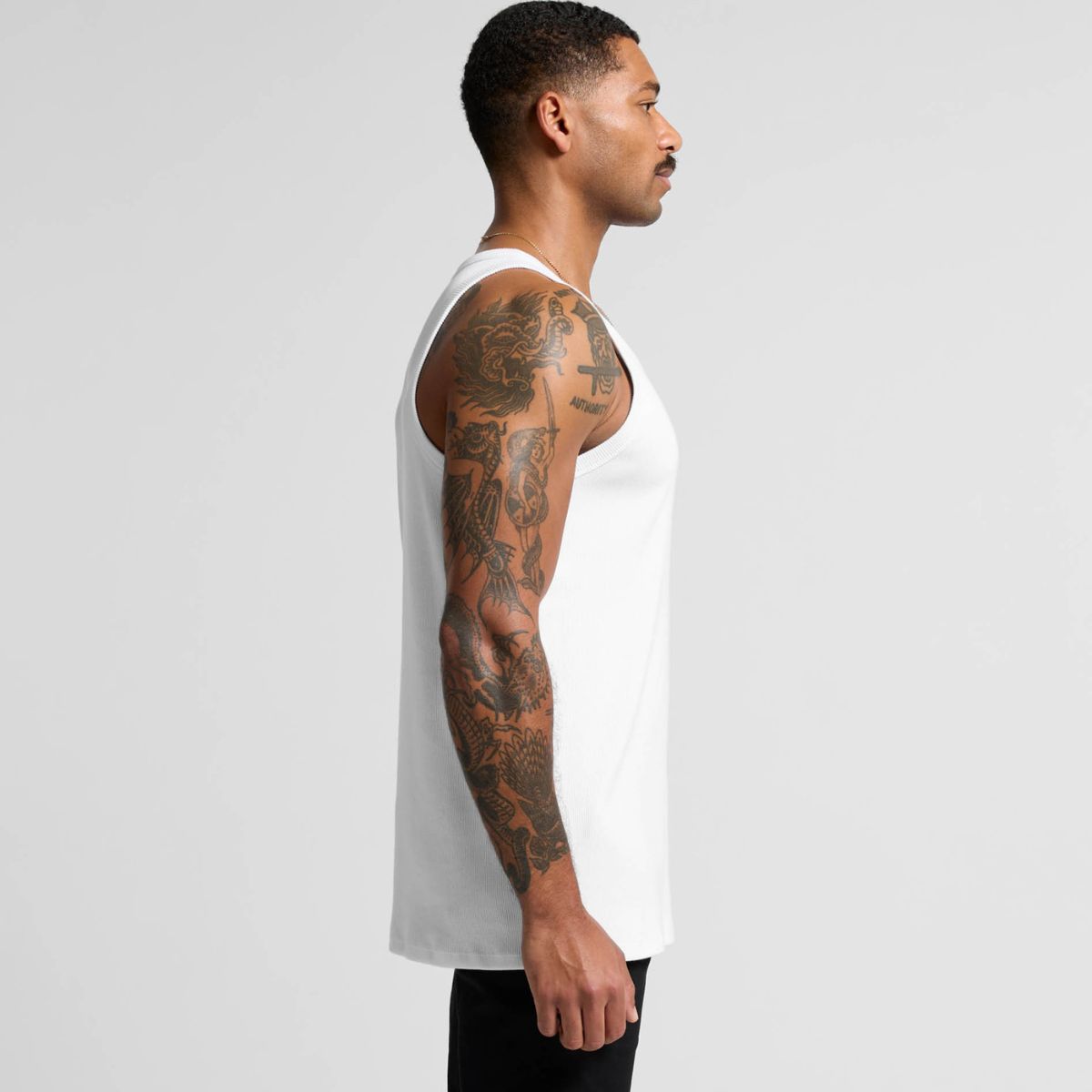 ascolour Men's Organic Rib Singlet 5063G