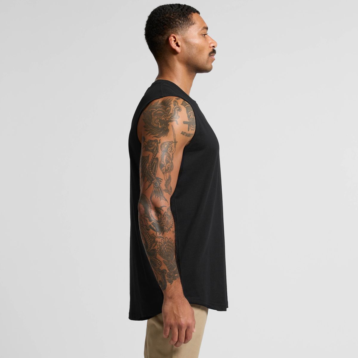 ascolour Men's Staple Curve Tank 5091